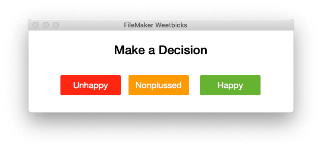 make a decision dialog